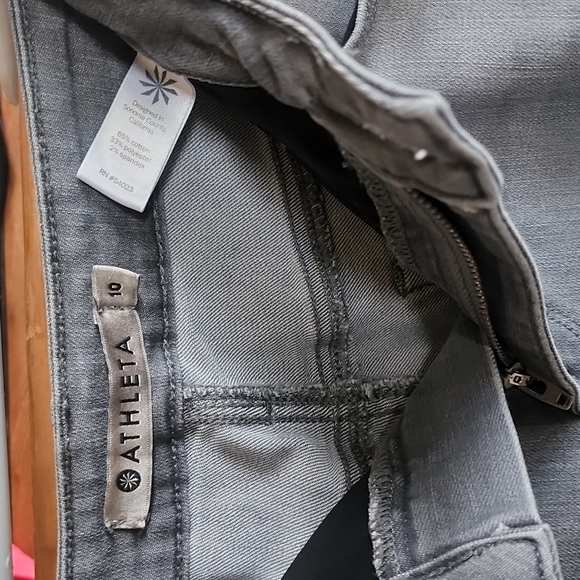 💙🤍❤️HP❤️🤍💙 EUC Athleta: Sculptek Ultra Skinny Gray-Wash Jean, size 10 - Picture 3 of 7